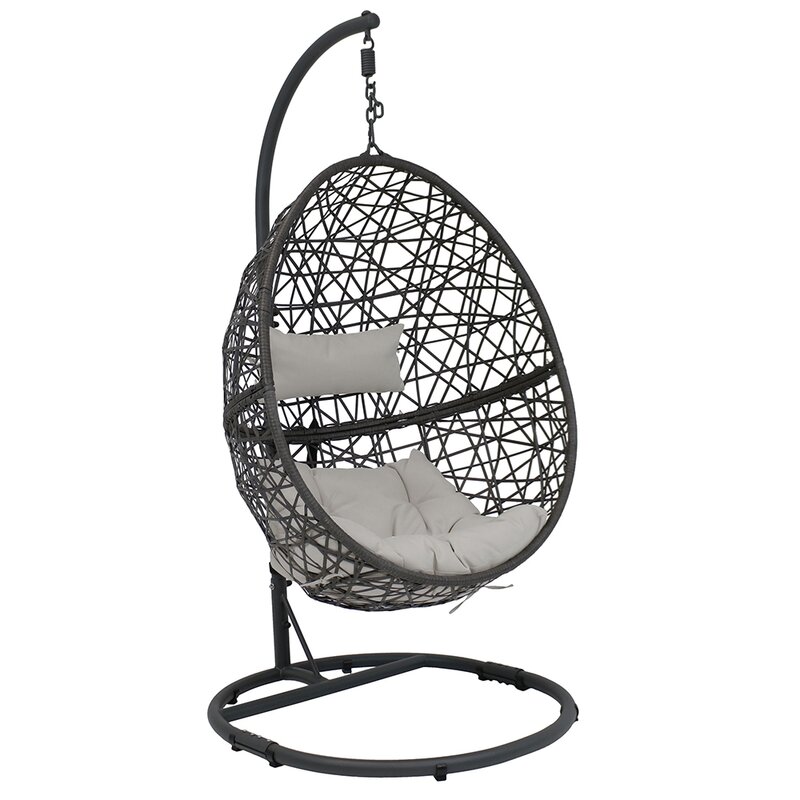 Dakota Fields Hanging Egg Swing Chair With Stand - Wayfair Canada